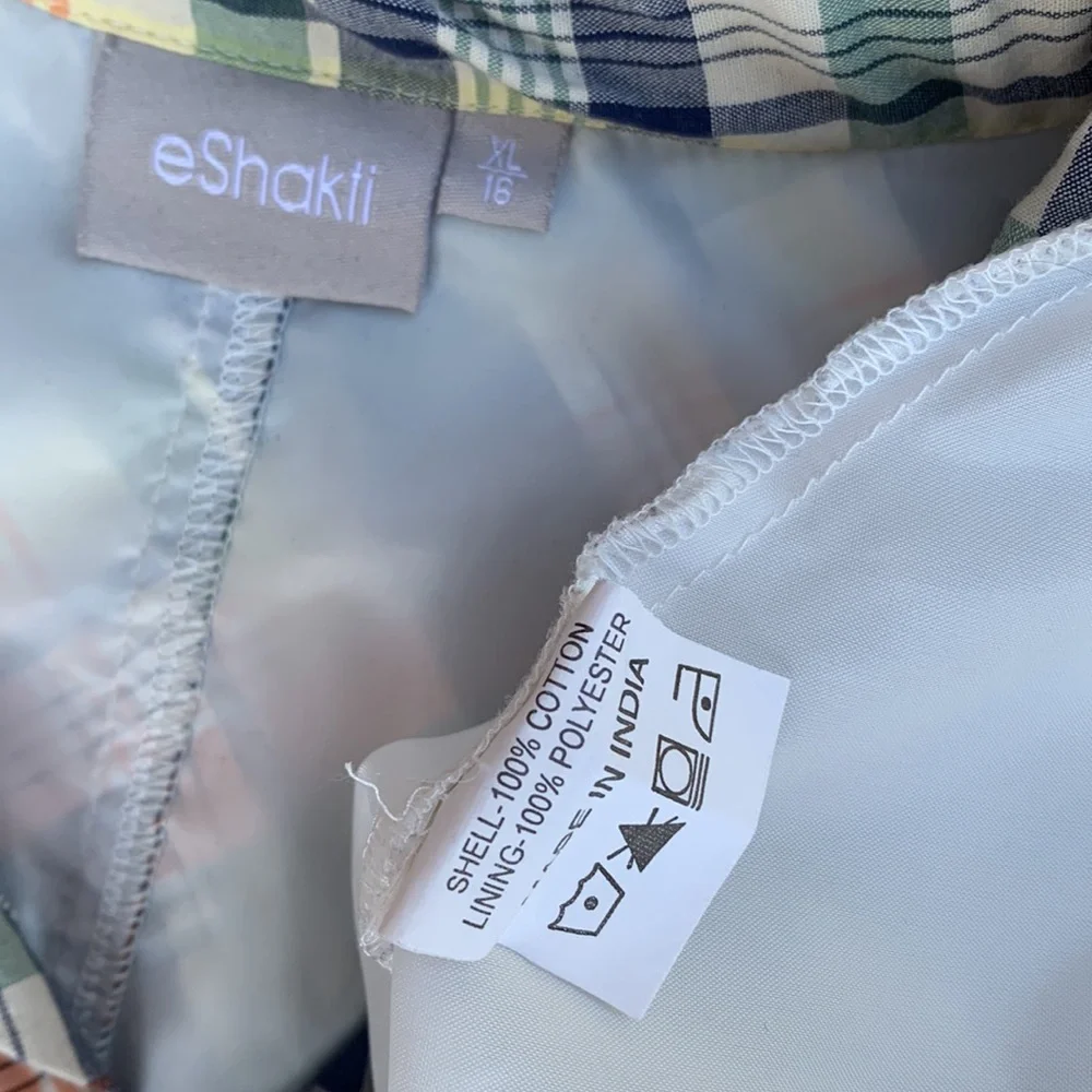 Eshakti XL 16 Plaid Dress Vintage Pinup Autumn Vibes - Picture 9 of 9